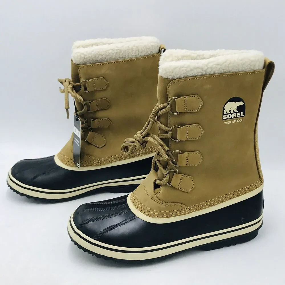 Sorel Women's 11 Caribou Snow Boots Buff Waterproof -25 Degree Winter